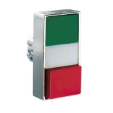 8LM2TBL7213 Толкатель двойной кнопки нажатия с возможностью установки подсветки, в металлическом корпусе, без фиксации, с 1 выступающей и 1 утапливаемой кнопками, (без крепежного основания ..AU120), цвет кнопок: зеленый/красный preview