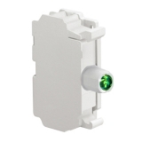 LPXLPSB3 Светодиодный индикатор для кнопочных пультов типа LPZ, с постоянным свечением, с полной защитой от повыш. напряжения, с пружинным подключением, питание 12…30V AC/DC, цвет зеленый preview