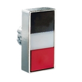 8LM2TBL7112 Толкатель двойной кнопки нажатия с возможностью установки подсветки, в металлическом корпусе, без фиксации, утапливаемые кнопки, (без крепежного основания ..AU120), цвет кнопок: черный/красный preview