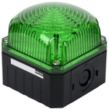 MQVX-00-G 12-48VDC Стробоскопический светильник, диаметр 95 мм, питание 12-48V DC, IP65, цвет зеленый