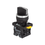 MTB2-EDZ133 Переключатель на 3 положения с фиксацией, короткая ручка, 2NO, IP54, пластик