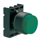 8 LP2T B203 Толкатель кнопки в пластиковом корпусе, выступающий тип, без фиксации, (без крепежного основания ..AU120), цвет зеленый preview
