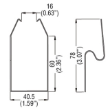 31 RE014  СКОБА КРЕПЕЖНАЯ ДЛЯ РОЗЕТОК S8 ИЛИ S11 preview