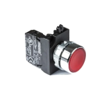 Кнопка нажимная круглая красная CM100DК (1НО)