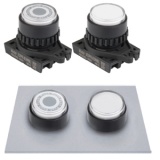 S2PR-E3 Круглые кнопки нажатия с подсветкой, с выступающей головкой, диаметр 22/25мм