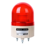 ASGF-10-R Сигнальный маяк d=86×131мм, монтаж на шпильках 3×M4, модуль с лампой накаливания (BA15S) мигающего свечения: красный, питание 110VAC, IP42