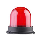 FNAZ-1215-B-1 ( полный аналог MUCCO SNT-1215-B-1 )  Сигнальный маяк 125 мм, куполовидный, монтаж на поверхность, 5 режимов свечения, Красный, 12-24V AC/DC, IP65. Зуммер