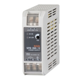 SPB-060-24 Импульсный источник питания,  монтаж на DIN-рейку, размер 100x110x36 мм,  Вход 110…240V AC, 60Вт, выход 24V DC; 2,5A