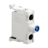 LPXLPBM6 Светодиодный индикатор для кнопочных пультов типа LPZP, с постоянным свечением, с полной защитой от повыш. напряжения, с винт. клеммами, питание 185…265V AC цвет синий preview