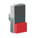 8LM2TB7212 Толкатель двойной кнопки нажатия, в металлическом корпусе, без фиксации, с 1 выступающей и 1 утапливаемой кнопками, (без крепежного основания ..AU120), цвет кнопок: черный/красный preview