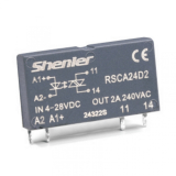 RSCA24D2 Реле интерфейсное полупроводниковое RSCA24D2, 1NO, 2A(240VAC), 4_28VDC, zero-crossing, W=6.2mm