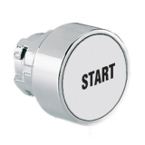 8LM2TB1168 Толкатель кнопки в металлическом корпусе, утапливаемый, без фиксации, (без крепежного основания ..AU120), цвет белый, с символом "START" preview