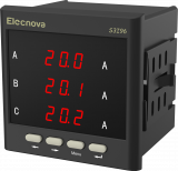 S3I96 5А 220ВУ Амперметр 3-х фазный, тип индикатора - LED, Без упр. Выходов - только индикатор, питание АС/DC 80-270В, размеры лицевой панели 96х96 мм, вырез в щите 91x91 мм, IP64, Tемп. работы -40..+70C preview