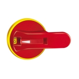 GAX66 Рукоятка с блокировкой двери, IP65, с рычагом, цвет желтый/красный, винтовое крепление