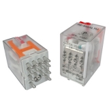 AE-402ALTU Реле 5А, 4С, катушка 12VAC, светодиод + тестовая кнопка