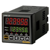 CT6S-2P2 Счетчик/таймер программируемый, 6-разрядный, размер 48x48x90 мм, питание 24-48VDC/24VAC, 2- выхода реле 5А, 220VAC, перекидные конт. НО и 1 выход NPN.