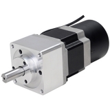 A50K-M566-GB10 5-фазный шаговый двигатель, сплошной вал, 1,4 А, 50 кгс*см, С встроенным редуктором и тормозом, передаточное число 1:10