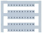 PMC SB 5/50 FW 91-100 Маркировка пронумерованная, Размер шильдика 5х5 мм, Число шильдиков в ряду 10шт, Число шильдиков на пластине 50шт. Диапазон температур от -40°C до +105°C