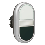 LPCBL7114 Двойная кнопка нажатия с белой подсветкой, цвет белый/черный preview