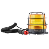 SNT-F915-B-KFS-3 Сигнальный маяк с разъемом для прикуривателя, магнитный, стробоскопический эффект, Жёлтый, 12-24V AC/DC, IP65. Зуммер preview