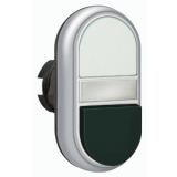 LPCBL7214 Двойная кнопка нажатия с белой подсветкой, цвет белый/черный preview