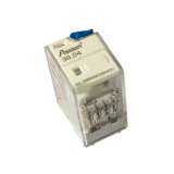 36.04 220VAC Реле управление 220vAC, 4перекл. гр, 5А на гр, светодиод, ручной тест, потребление 1.2VA 