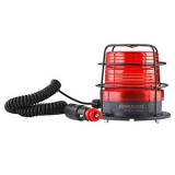 SNT-F915-B-KFS-1 Сигнальный маяк с разъемом для прикуривателя, магнитный, стробоскопический эффект, Красный, 12-24V AC/DC, IP65. Зуммер preview