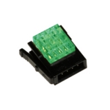 CNE-P04-GN Штекер на кабель, зеленый, 4-контактное, AWG 20 до 22, сечение провода 0.32 до 0.5, диаметр 1.0 до 1.2мм