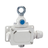 PLN13 13 11 Концевой выключатель канатный кольцевой рычаг для аварийного отключения, с кнопкой переуставки, контакты 1НО+1НЗ группа,  усилие тяги 60Н. вес 250 гр. IP 65 preview