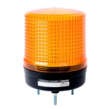 MS115L-F02-Y Светодиодные лампы постоянное + мигающее свечение. питание 24 VAC/DC, диаметр плафона d=115мм, цвет плафона: желтый, IP65.