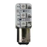 MAL-T15-D-220-Y AC220V Светодиодная лампа, LED желтый, 15 мм цоколь, двойной контакт, 220В