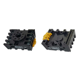 RTPF083A Колодка (разъём) для реле цокольного типа 8 pin, установка на DIN рейку, макс. ток 10А. Пластиковый корпус. Напряжение 300В. Цвет черный