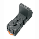 SKC11-E Колодка на рейку DIN35/панель, 10A (300V), винтовой зажим, цвет черный,  для R3N Тип контактов 3CO