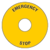 8 LM2T AU115 Пластиковый диск для грибовидных кнопок EMERGENCY-STOP, 60mm preview