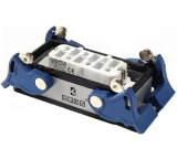 EBM606FD14 Розетка 6 полюсов, 35А, корпус металлический, монтаж на панель с фиксатором