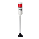 PTE-AP-102-R Светодиодная сигнальная колонна, диаметр 56 мм, пост. свечение, 1 секция, цвет - красный. питание 24VAC/DC , алюм. стойка + пласт. основание
