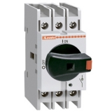 GA016A 3-х полюсный выключатель-разъединитель прямого действия с черной рукояткой, 16 А, стандарт UL60947-4-1, монтаж на DIN-рейку preview