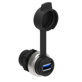 LPCD01L100 Интерфейс USB разъем, соединение типа A-A "мама". Переходник под диаметр отверстия d=22мм, с кабелем длиной 1 м preview