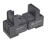 SKB14-E Колодка на рейку DIN35/панель, 10A (300V), винтовой зажим, цвет черный,  для DRM57, AE40, RKE, RKF, R4N, MY4, 55.34, KMY4, PT4, RCM5