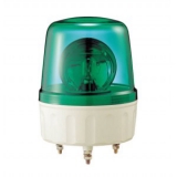 AVGB-20-G, Проблесковый маячок + зуммер 80 дБ, d=135мм, механическое вращение, Лампа накаливания MAB-T15-D-240-25, питание 220VAC, цвет зеленый.