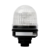 MS56L-F10-C Сигнальный маяк d=56×68мм, монтаж винтовым креплением M20, LED модуль пост./мигающ. свечения: прозрачный, питание 110VAC, IP65