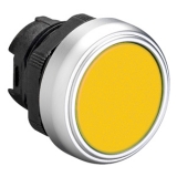 LPC B105 Толкатель кнопки пластиковый, утапливаемый, без фиксации, (без крепежного основания ..AU120), цвет желтый