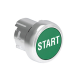 LPSB1163 Нажимная кнопка Platinum диаметром 22 мм, утапливаемая, без фиксации, с пружинным возвратом, символ START, цвет зеленый, (без крепежного основания LPXAU 120M) preview