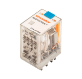 RKE4CO024LT Реле 4CO, 5A(250VAC/30VDC), 24VDC, мех. индикация, тест-кнопка с блокировкой, LED