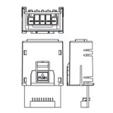 AS-F2DA Дополнительная плата процессорного модуля AS300, 2AO