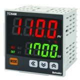 TCN4M-22R Температурный контроллер с двумя дисплеями и ПИД-регулятором, размер 72x72мм, питание 24VAC; 24-48VDC, 2 - выхода сигнализации, выход релейный 3A, 250VAC + выход управления ТТРФУ 12В, 20мА