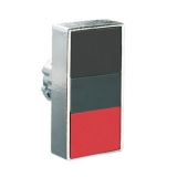 8LM2TB7112 Толкатель двойной кнопки нажатия, в металлическом корпусе, без фиксации, утапливаемые кнопки, (без крепежного основания ..AU120), цвет кнопок: черный/красный preview