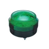 MS86W-R00-G Светодиодная сигнальная лампа, диаметр = 86 мм, пост.+ миг. свечение + вращение, 12-24 В AC/DC, Зеленый,  IP65, плафон низкопрофильный