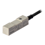 PS12-4DPU Датчик индуктивный в прямоугольном корпусе (чувствительный элемент сверху), расст. сраб. до 4 мм. выход PNP НО, питание 12-24VDC, размер 12x12x45мм, материал корпуса - пластик, индикатор, кабель 2 м