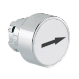 8LM2TB1148 Толкатель кнопки в металлическом корпусе, утапливаемый, без фиксации, (без крепежного основания ..AU120), цвет белый, с символом "<----" preview